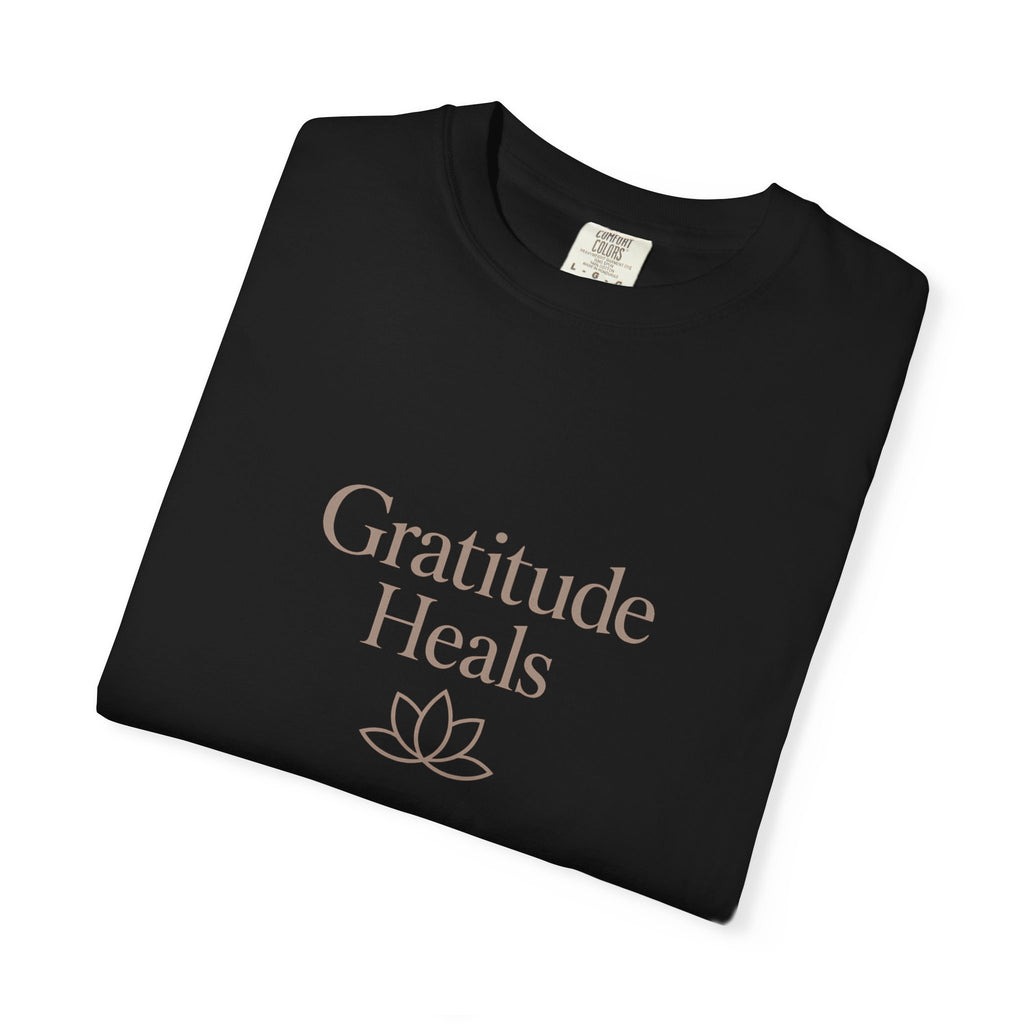 Gratitude Heals T-Shirt — Mindful Lotus Tee