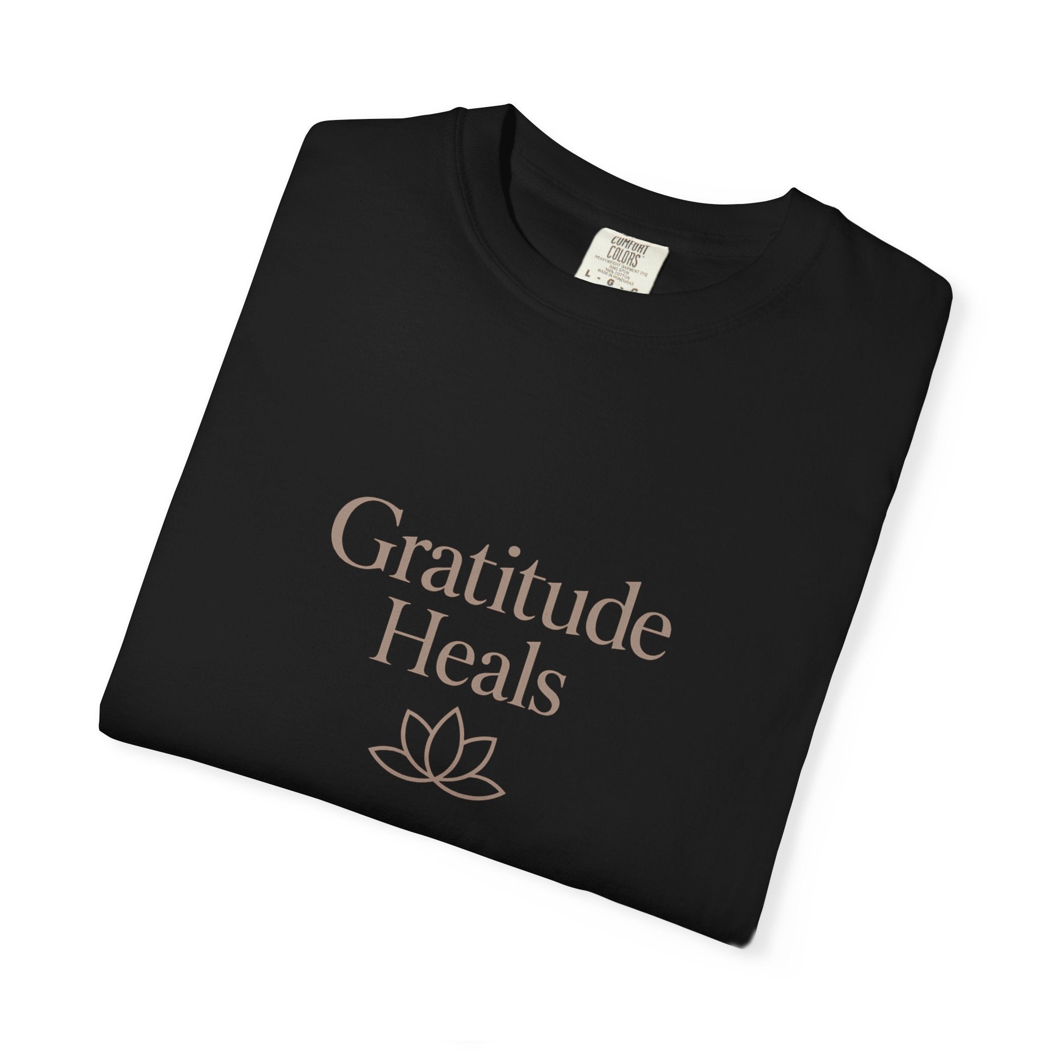 Gratitude Heals T-Shirt — Mindful Lotus Tee
