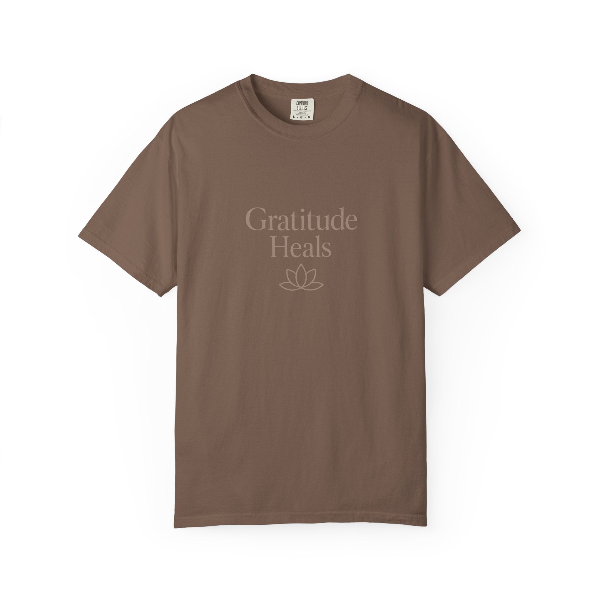 Gratitude Heals T-Shirt — Mindful Lotus Tee
