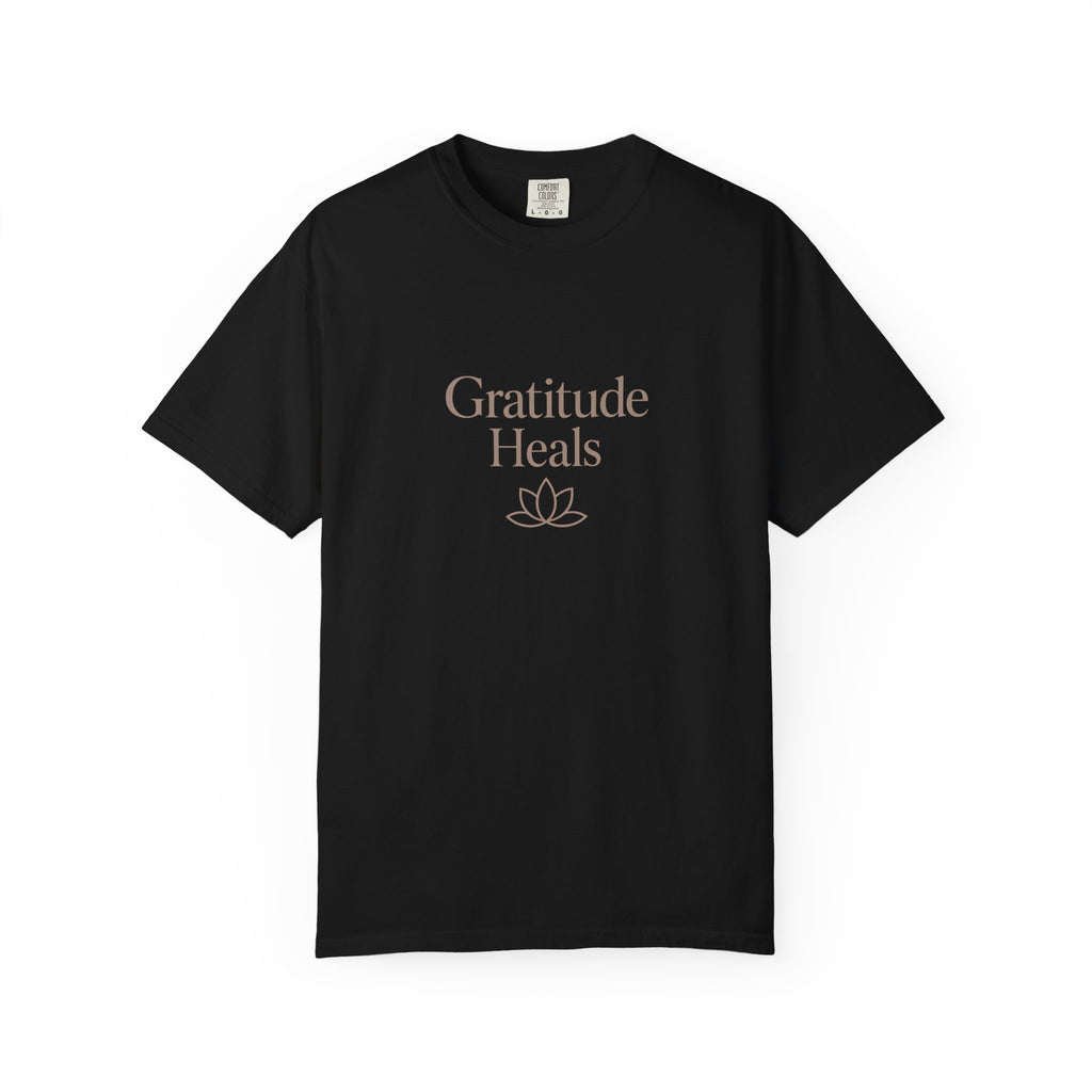 Gratitude Heals T-Shirt — Mindful Lotus Tee
