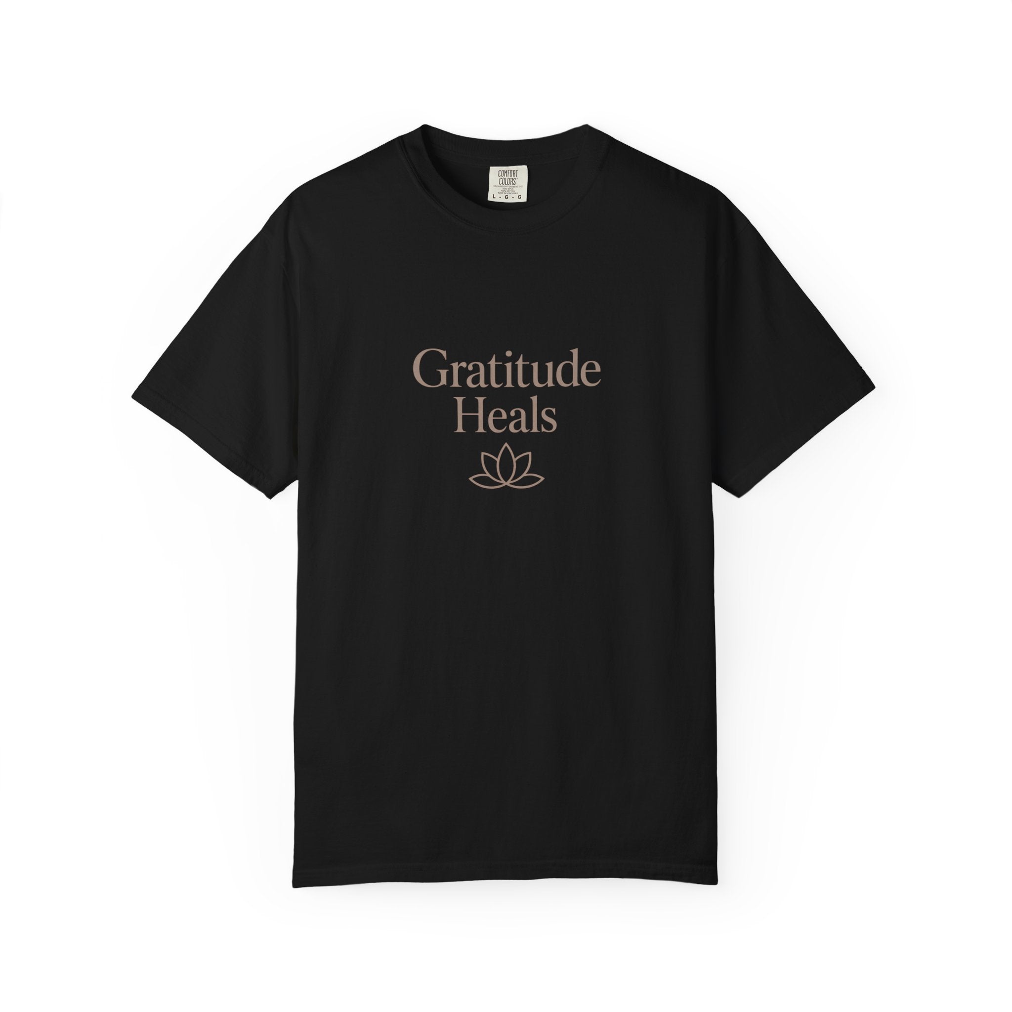 Gratitude Heals T-Shirt — Mindful Lotus Tee