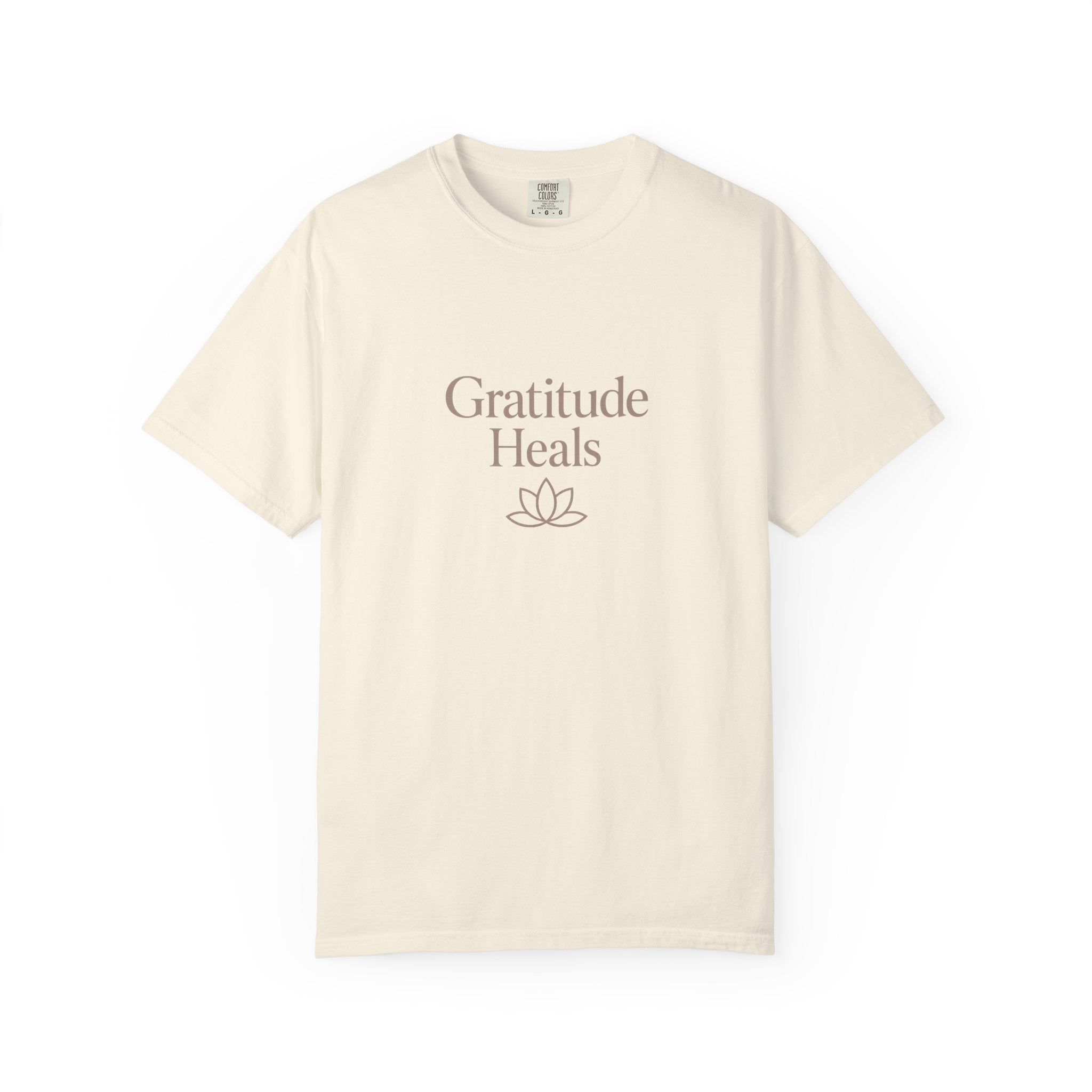 Gratitude Heals T-Shirt — Mindful Lotus Tee