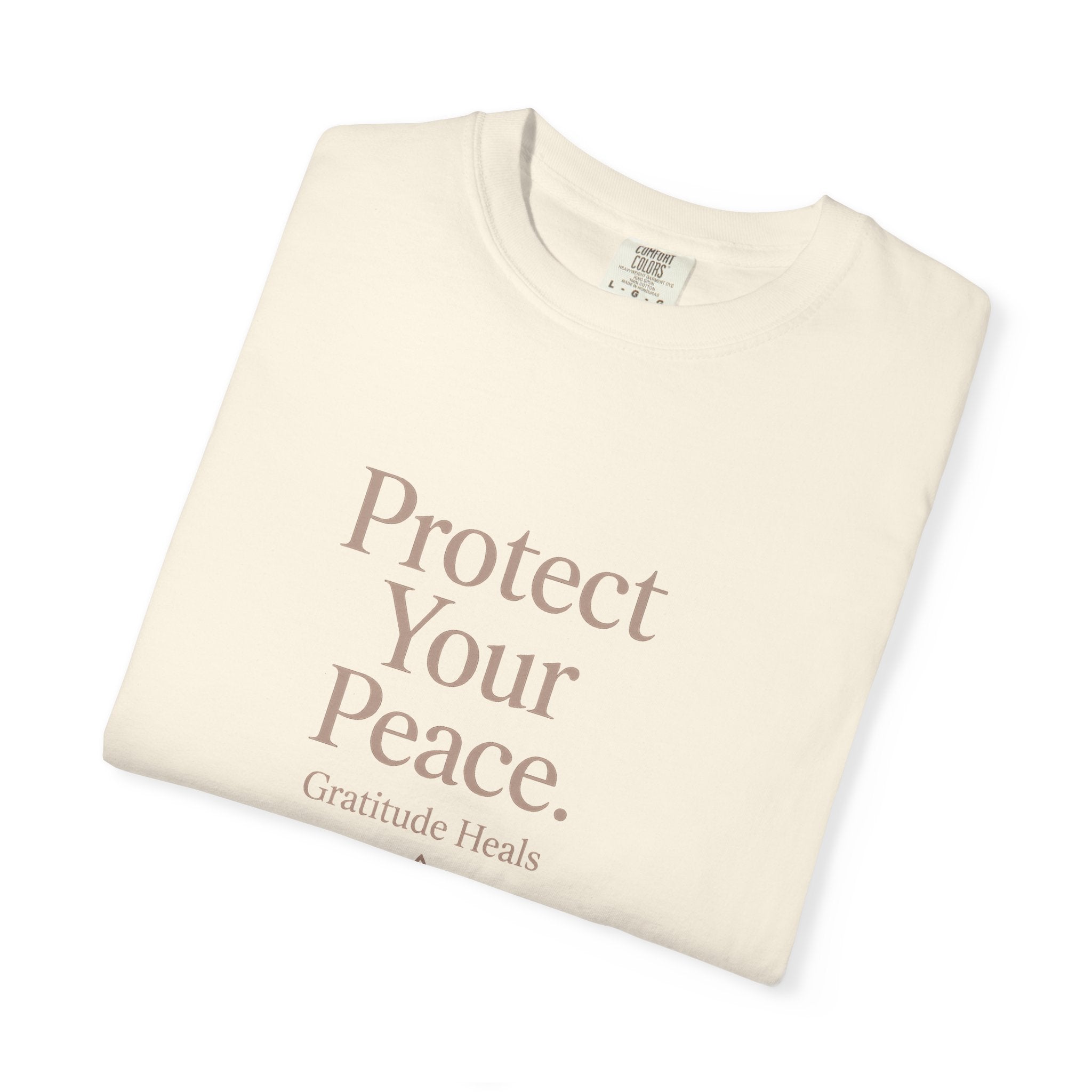 Protect Your Peace T-Shirt — Mindfulness Lotus Graphic Tee