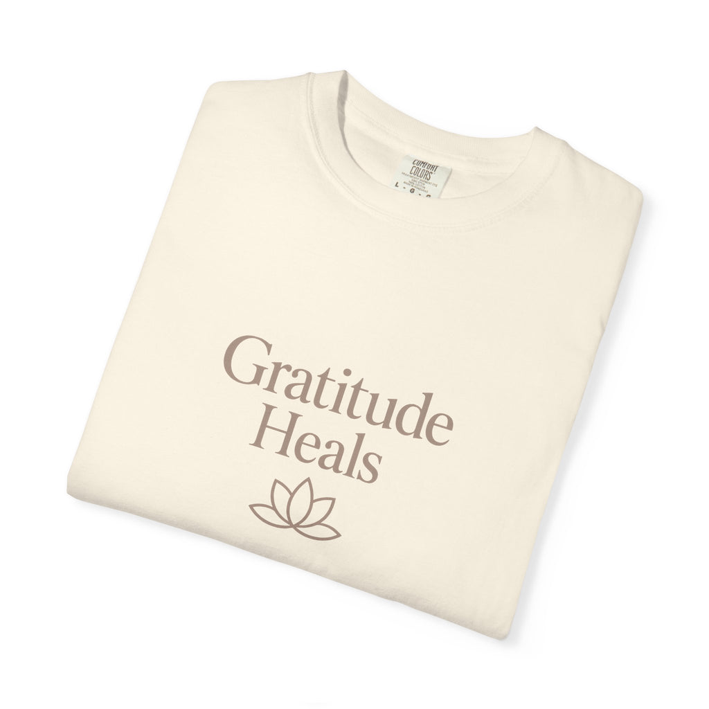 Gratitude Heals T-Shirt — Mindful Lotus Tee