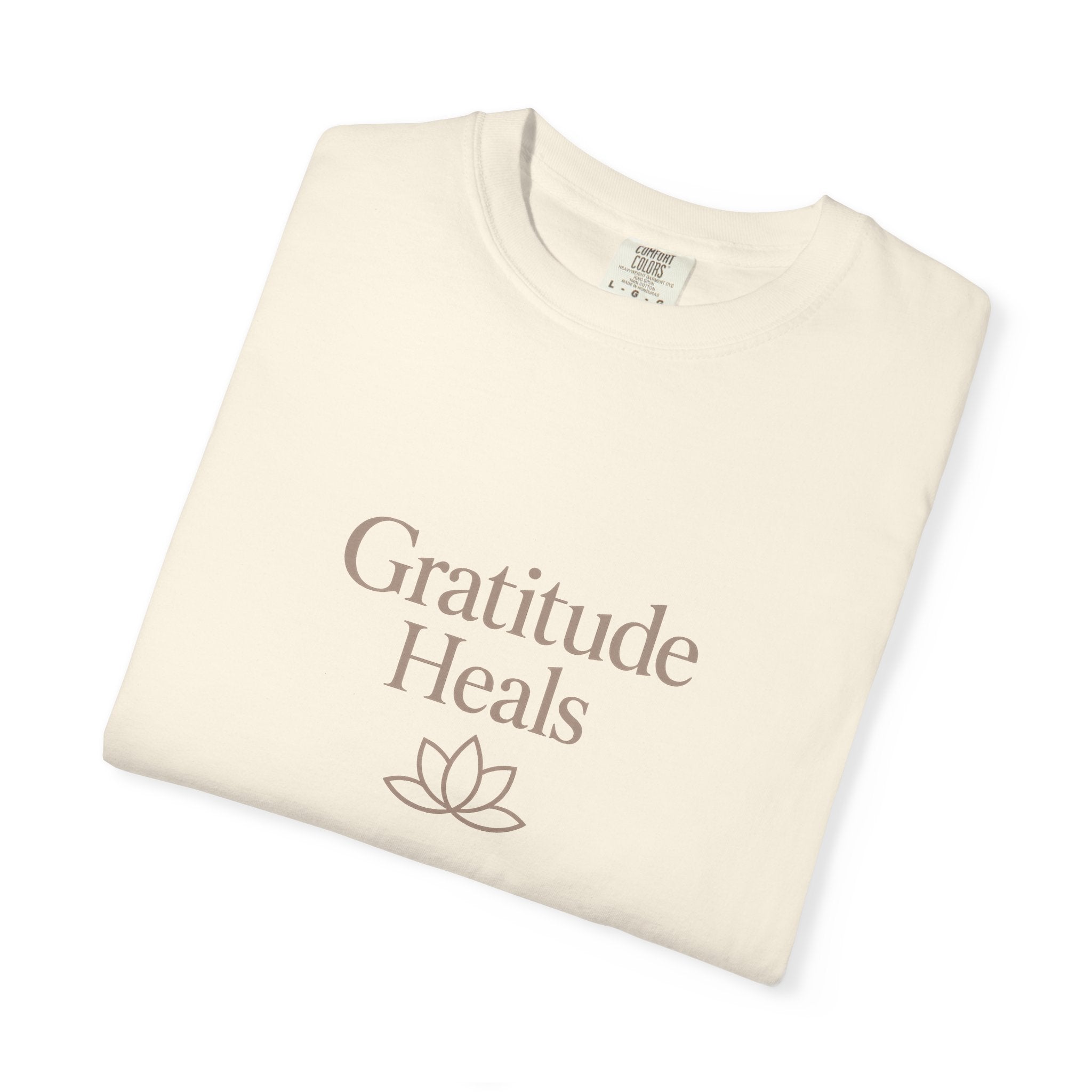 Gratitude Heals T-Shirt — Mindful Lotus Tee