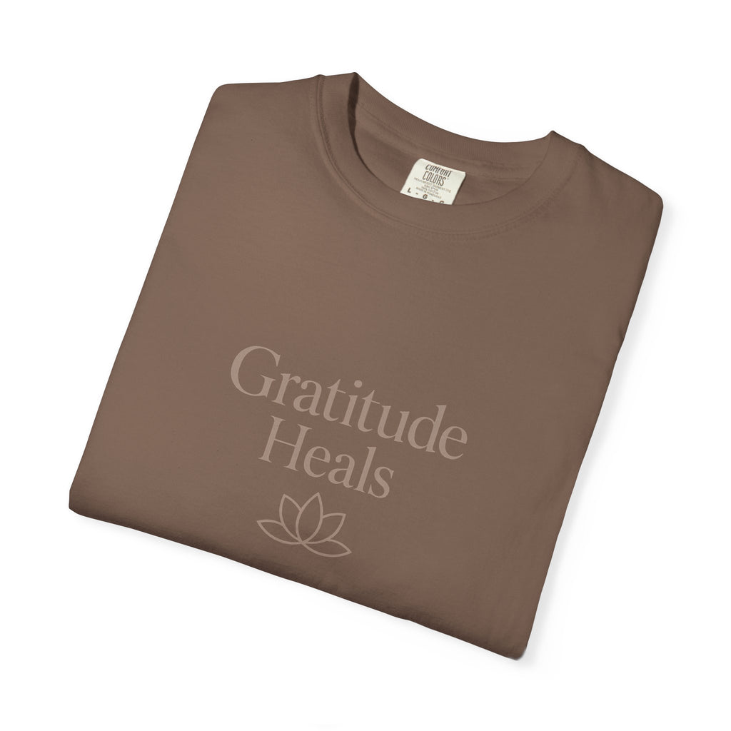 Gratitude Heals T-Shirt — Mindful Lotus Tee