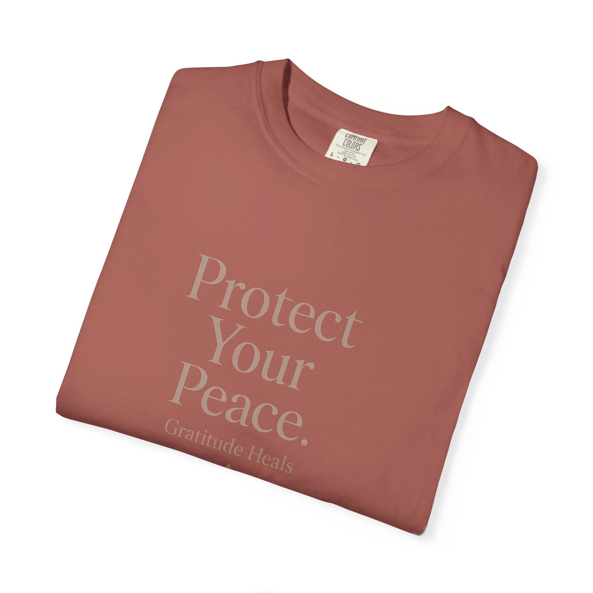 Protect Your Peace T-Shirt — Mindfulness Lotus Graphic Tee